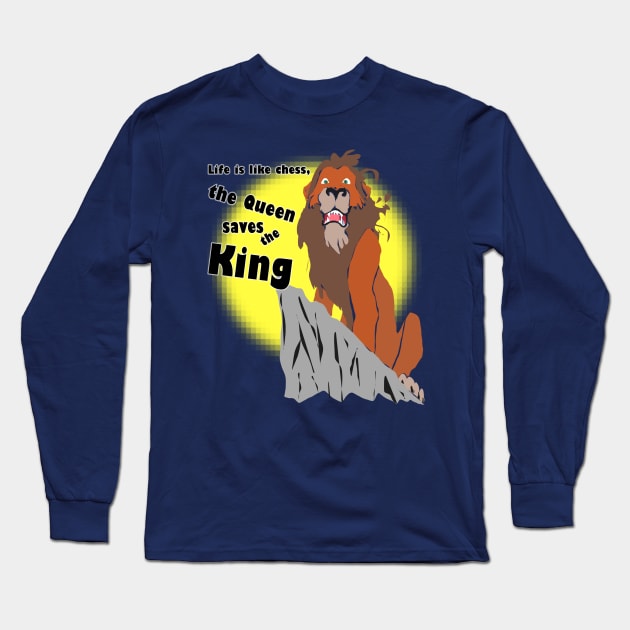Queen saves King Long Sleeve T-Shirt by djmrice